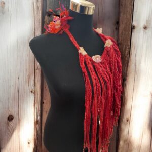 Collar MaryPy Rojo Largo